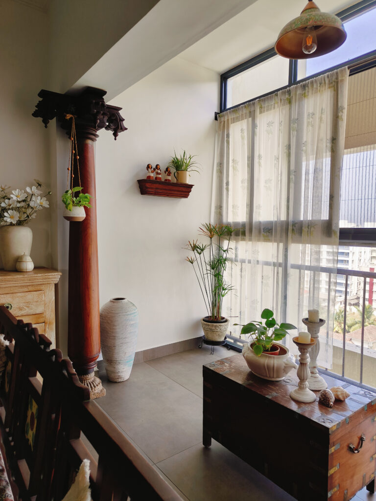 Living room window view | Girija home tour in Kochi