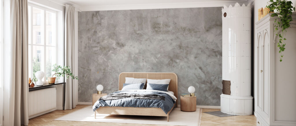 Faux Concrete Wall Home Decor | Antique Stone wall light canvas, with a nice concrete look